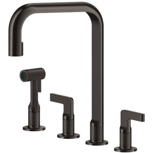 купить Смеситель кухонный Gessi 58703-707 Inciso Black Metal Brushed PVD в Кишинёве 