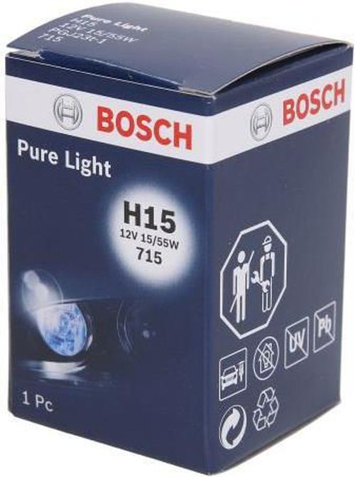 купить Автомобильная лампа Bosch H15 Pure Light 12V 15/55W PGJ23t-1 (1987302088) в Кишинёве 