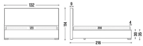 cumpără Pat my-STYLE my-Sona 120x200 (P52D12M08) în Chișinău 