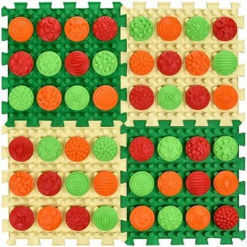 купить Коврик игровой Ortek 12993 Коврик-пазл массажный, 4эл в Кишинёве 