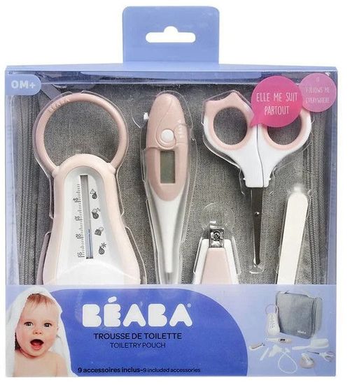 купить Набор для ухода за малышом Beaba B920424 Set de ingrijire 10 piese Old Pink в Кишинёве 