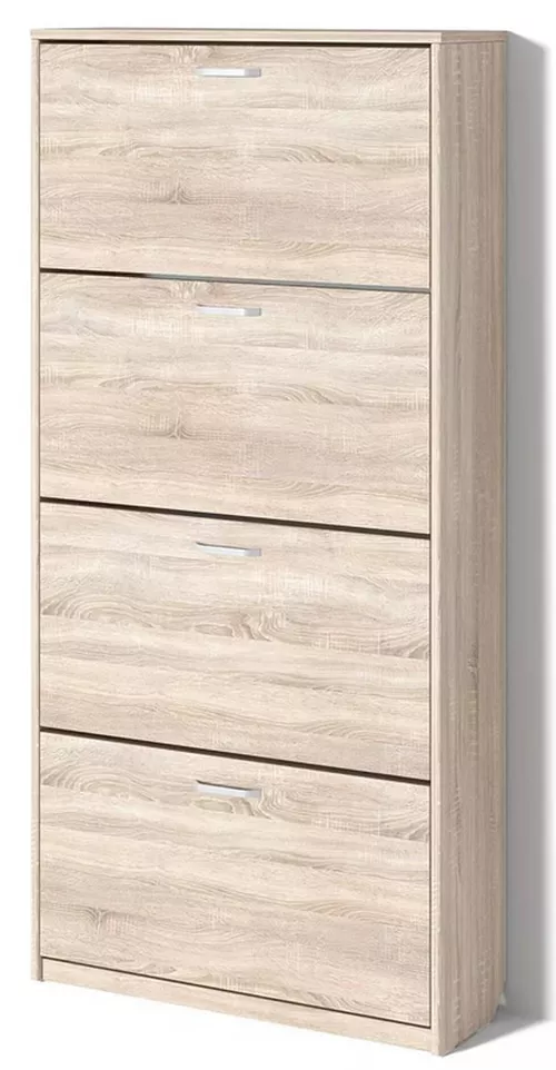 купить Полка для обуви Fabrik Home Тумба для обуви 4 дверцы / 800 дуб сонома в Кишинёве 