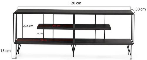 купить Тумба напольная для TV Trendy Eze Maro închis, 120x44x30cm (GTR000215) в Кишинёве 