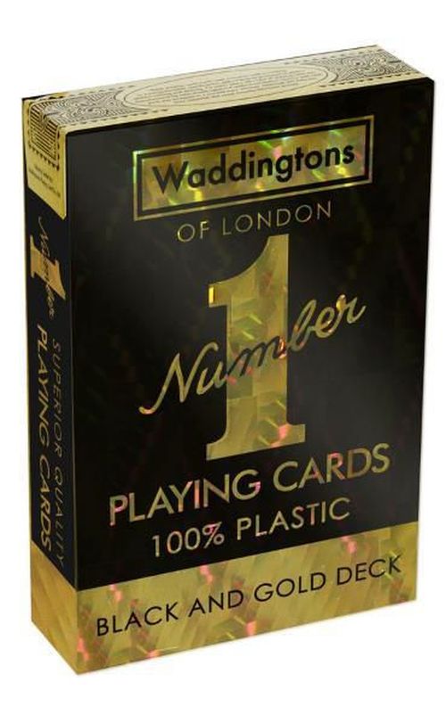 купить Настольная игра Winning Moves WM00755-EN1-12 Cărţi de joc Waddingtons No. 1, Black And Gold Deck в Кишинёве 