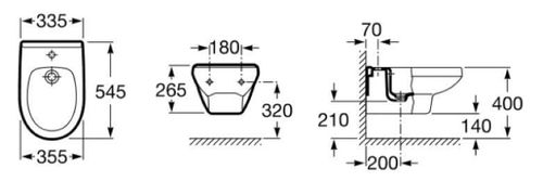 купить Биде Roca Victoria A35530500S в Кишинёве 