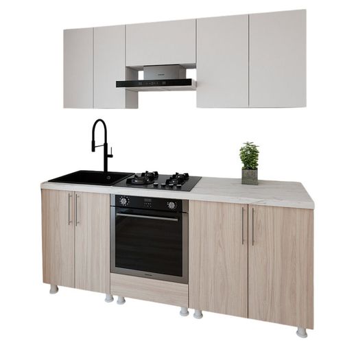 купить Мебель для кухни Smartex (30093) K3 200сm Alb+Stejar Deschis в Кишинёве 