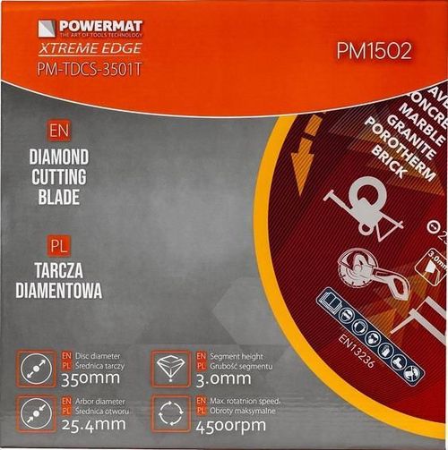 cumpără Disc de tăiere Powermat PM-TDCS-3501T 350mm în Chișinău 