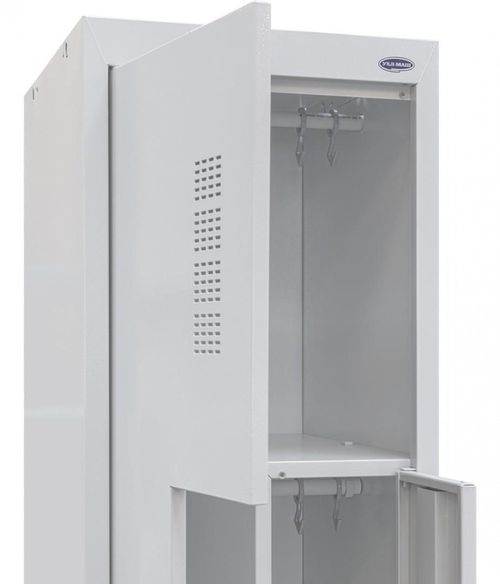 купить Офисная металлическая мебель УХЛ-МАШ ШОМ-Г-400/1-2 Шкаф одежный (1800х400х500) в Кишинёве 