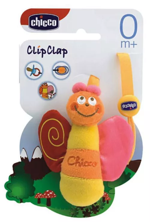 купить Пустышка Chicco 00583.00 Клипса для пустышки с игрушкой мягкой в Кишинёве 