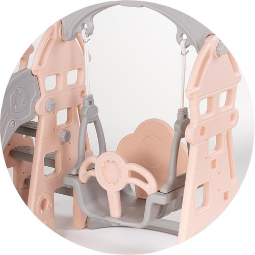 купить Горка Chipolino SLSET02407PI Горка с качелей и кольцом Pink в Кишинёве 