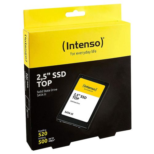 купить Внутрений высокоскоростной накопитель 256GB SSD 2.5" Intenso Top (3812440), 7mm, Read 520MB/s, Write 500MB/s, SATA III 6.0 Gbps (solid state drive intern SSD) в Кишинёве 