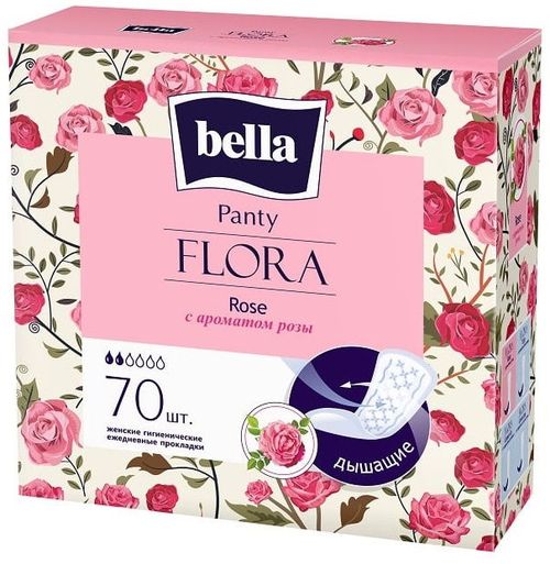 Прокладки ежедневные Bella Panty Flora Rose (70 шт) 