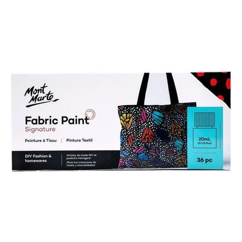 cumpără Set de creație Mont Marte PMHS0082 Set vopsele pentru haine Fabric Paint 36buc x 20ml în Chișinău 
