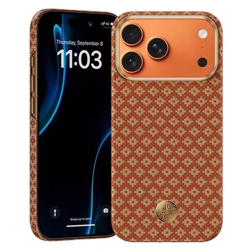cumpără Husă pentru smartphone Benks ArmorAir ArmorGrid Phone Case Built with Kevlar iP17 Pro (Fortune Orange) în Chișinău 