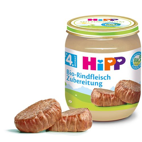 Piure HiPP din carne de vitel (4+ luni) 125 g 