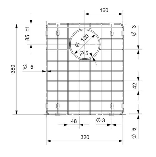 cumpără Accesoriu pentru chiuvete de bucătărie Reginox R39656 Bottom grid 34x40 Comfort Gold ll în Chișinău 