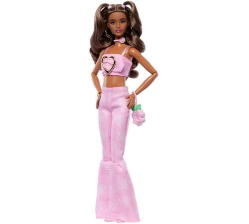 купить Кукла Barbie JJN72 Fashion Doll într-un top roz și blugi evazați в Кишинёве 
