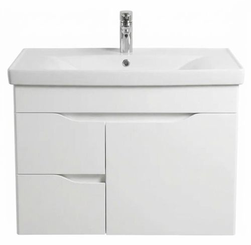 cumpără Dulap pentru lavoar Mashtab 11892 Print cu 2 sertare+usa 80cm Alb în Chișinău 