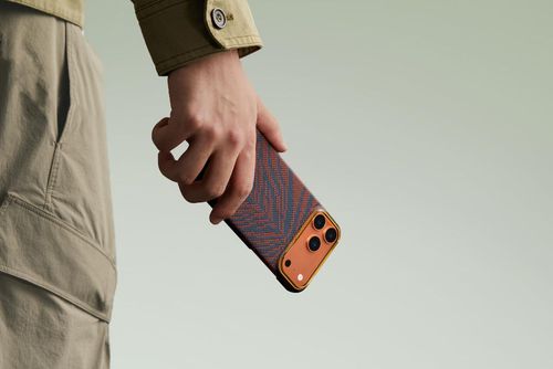 cumpără Husă pentru smartphone Pitaka iPhone 17 Pro Max Breath of Veins Edge (Burning Orange-01) (BV1701PM) în Chișinău 