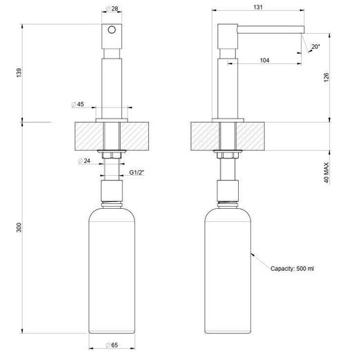 купить Аксессуар для кухонных моек Gessi 29651-713 Dispenser Antique Brass в Кишинёве 