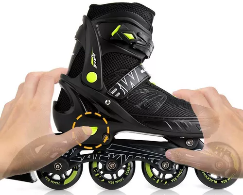 купить Роликовые коньки Blackwheels Sonic Black/Green 37-40 в Кишинёве 