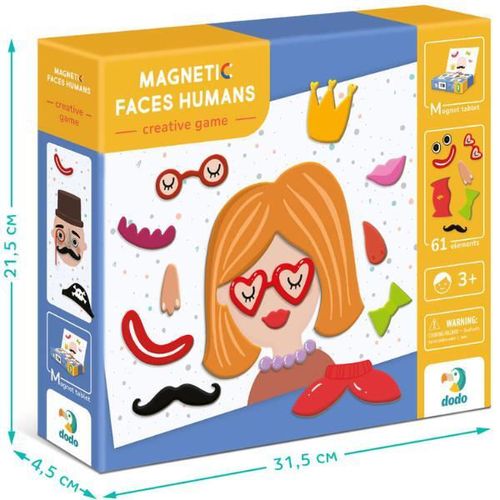cumpără Puzzle Dodo 200208 Joc magnetic de dezvoltare Fețe, 61 elem. în Chișinău 