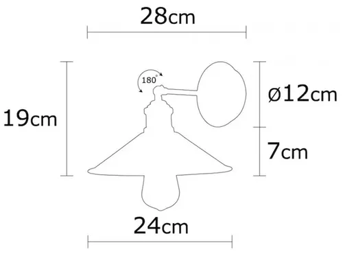 cumpără Candelabru de perete Trendy Lampa de perete Berceste-N-664 24x20x24cm în Chișinău 