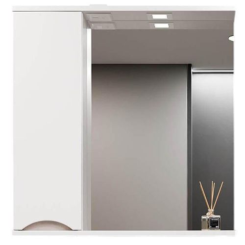 cumpără Oglindă baie Bayro Elara 650x750 Stânga Alb Mat în Chișinău 