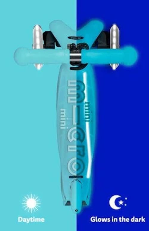 cumpără Trotinetă Micro MMD214 Mini Deluxe Glow LED Plus Glacier Aqua în Chișinău 