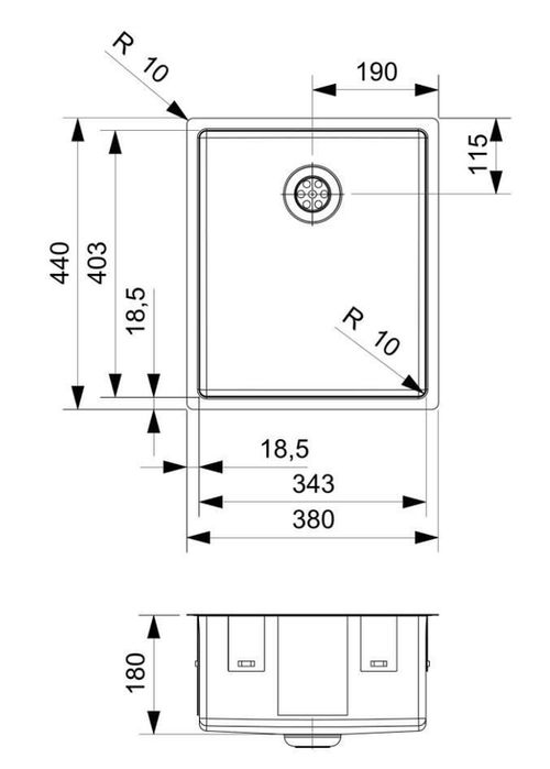 cumpără Chiuvetă bucătărie Reginox R39359 New York 34x40 Gold II în Chișinău 