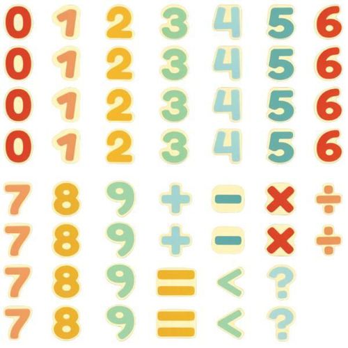 купить Игрушка Hape E2007 Set de figurine magnetice Numere в Кишинёве 