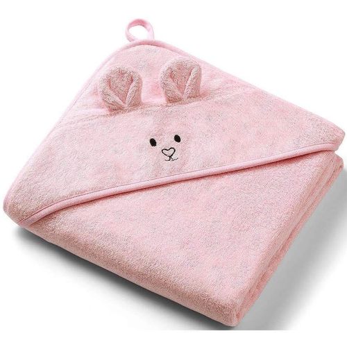 cumpără Accesoriu pentru baie BabyOno 1553/01 Prosop din bambus de baie cu gluga roz 100x100 în Chișinău 