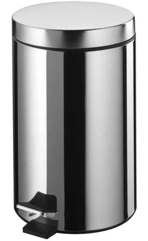 купить Урна для мусора Bisk 00430 cu pedala 12L inox, crom, BISK в Кишинёве 