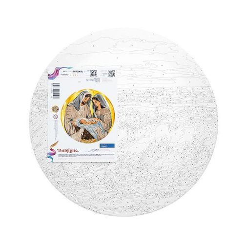 cumpără Tablou pe numere BrushMe RC00081L rotunda d40, Familia din Betleem în Chișinău 