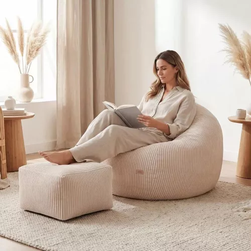 cumpără Fotoliu BeanBag Mark Adler COMFY 3.0 Beige în Chișinău 