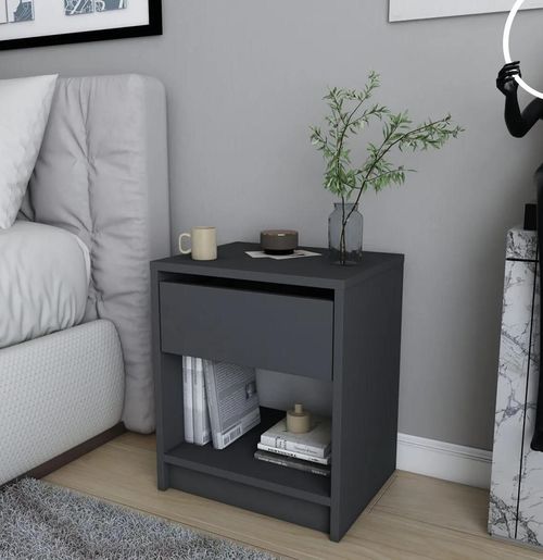 купить Тумбочка Trendy Sheridan, Antracit, 45x53x36cm в Кишинёве 