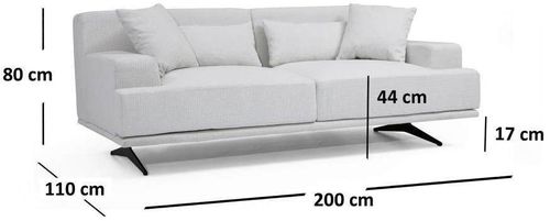 купить Диван Trendy Bentley bej 110x80x200cm (2 locuri) в Кишинёве 