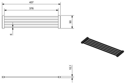 cumpără Accesoriu pentru chiuvete de bucătărie Reginox R37409 Portable drainer rack Pure Black în Chișinău 