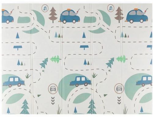 купить Коврик игровой Petite&Mars 435073 Covoras de joaca pliabil 2in1 Campy Cars&Arabesca в Кишинёве 