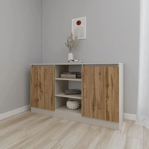 cumpără Comodă Smartex (16292) Т5 140cm Kashemir+Stejar Inchis în Chișinău 