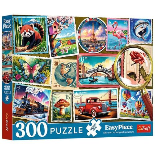 cumpără Puzzle Trefl 23100 Puzzle 300. Easy Piece: Timbre poștale în Chișinău 