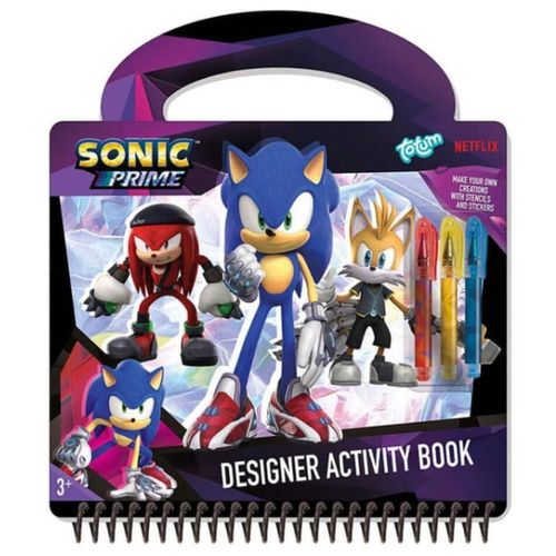 cumpără Set de creație Totum TT280519 Sonic, Set cu șabloane, autocolante, foi de joc, pixuri, 61857 în Chișinău 
