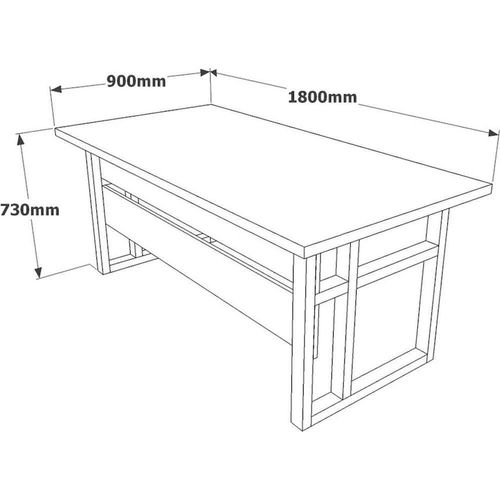 купить Офисный стол Trendy MN01-BA 180x73x90cm в Кишинёве 