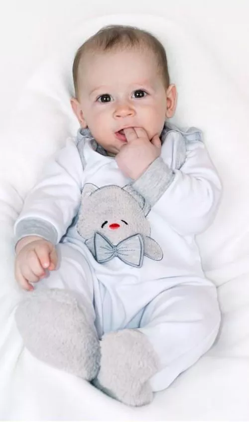 купить Детская одежда New Baby 32561 человечек без рукавов Honey Bear 3D 56 (0-3m) в Кишинёве 