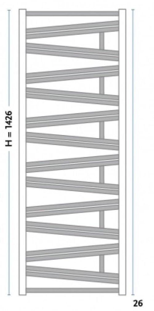 cumpără Radiator Gorgiel ZADIK AZA 140/55 Czarny mat 25 (11) în Chișinău 