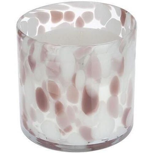 купить Свеча Promstore 48232 Свеча в стеклянном подсвечнике Цилиндр 10x10cm White Pink в Кишинёве 