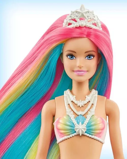купить Кукла Barbie GTF89 Sirenă Joc de culori в Кишинёве 