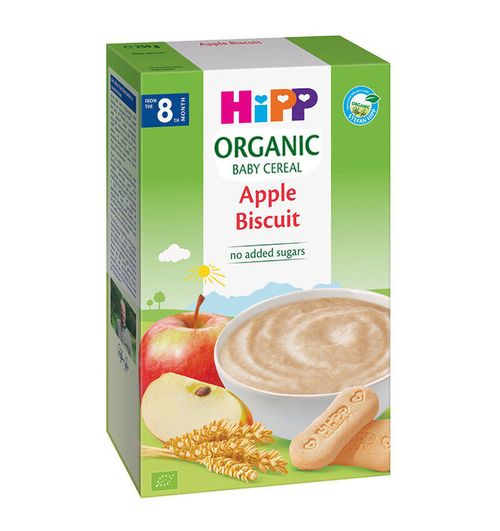 Каша безмолочная HIPP злаки и яблоко с печеньем 200 г (8+ мес) 