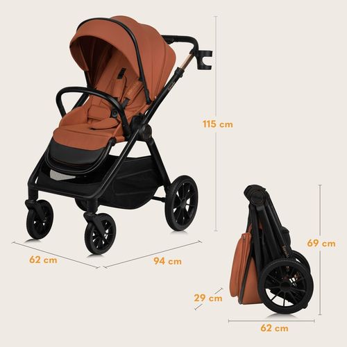 купить Детская коляска Lionelo Carucior 2in1 Layla Brown Rust в Кишинёве 