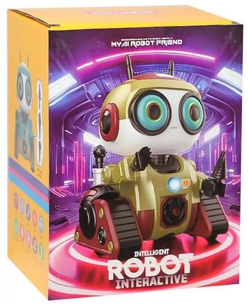 купить Радиоуправляемая игрушка New World K102 Robot interactiv cu senile si RC auriu, 877055 в Кишинёве 